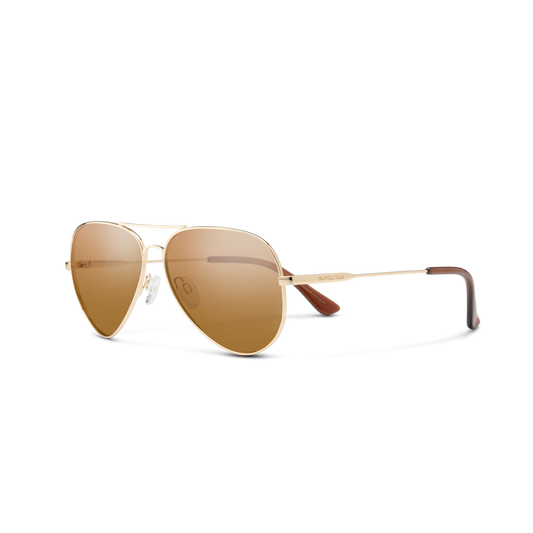 Suncloud Hard Deck Polarized Sunglasses-Sunglasses-Suncloud-Gold Frame w/ Brown Mirror-Tackle World