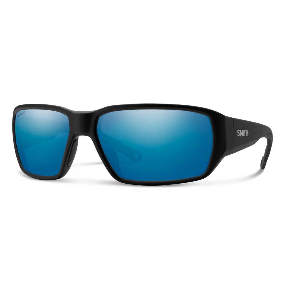 Smith Hookset Polarized Sunglasses-Sunglasses-Smith-Matte Black Frame w/ Blue Mirror-Tackle World
