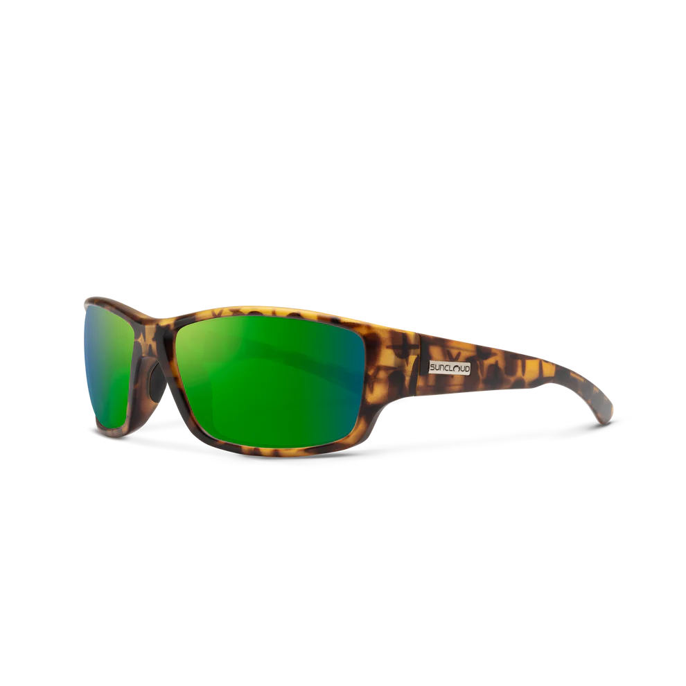 Suncloud Hull Polarized Sunglasses-Sunglasses-Suncloud-Matte Tortoise Frame w/ Green Mirrror-Tackle World