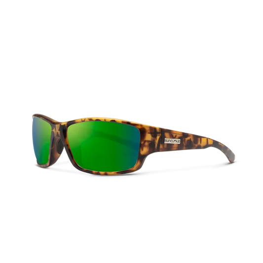 Suncloud Hull Polarized Sunglasses-Sunglasses-Suncloud-Matte Tortoise Frame w/ Green Mirrror-Tackle World