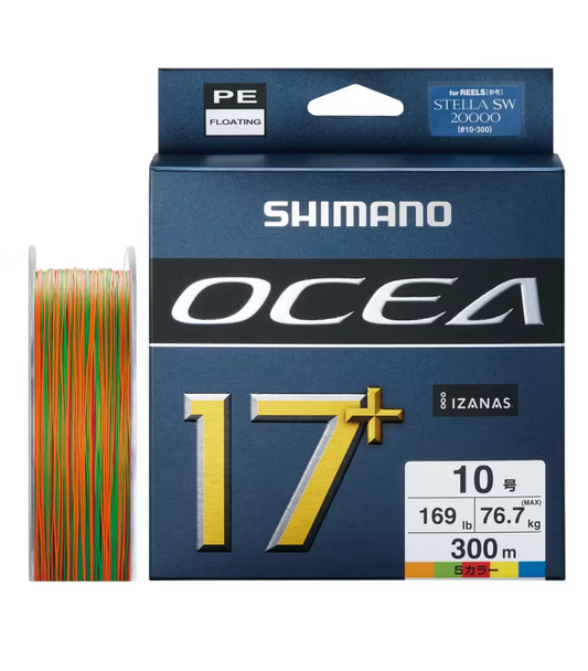 Shimano Ocea 17+ Hollow Core Braided Fishing Line-Line & Leader-Shimano-Multi-105lb / 328yds-Tackle World