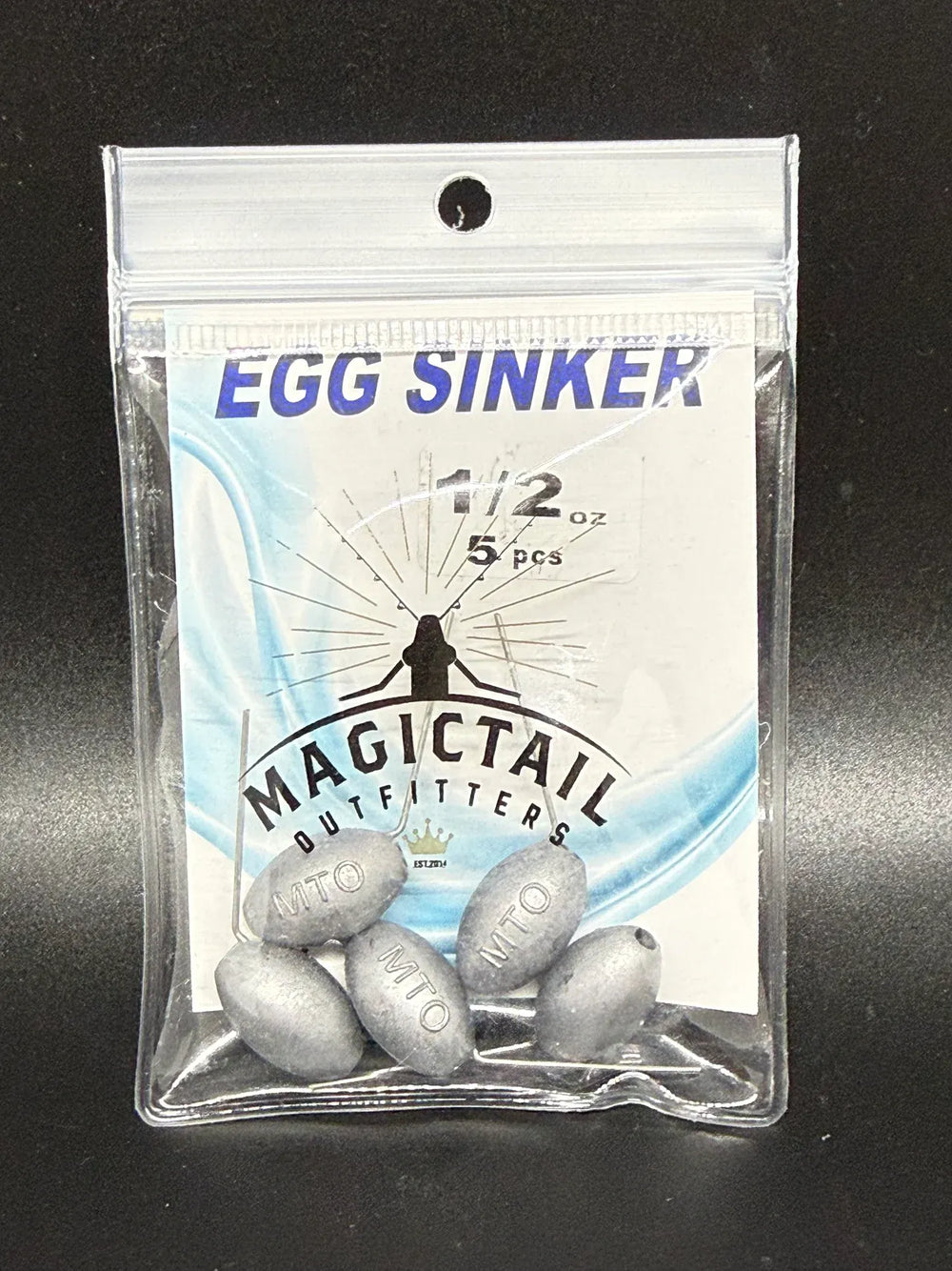 MagicTail Ballyhoo Pin Rigged Chin Weight & Chin Weights-Terminal Tackle-MagicTail-Pin Rigged Chin Weight-1/2oz-5pk-Tackle World