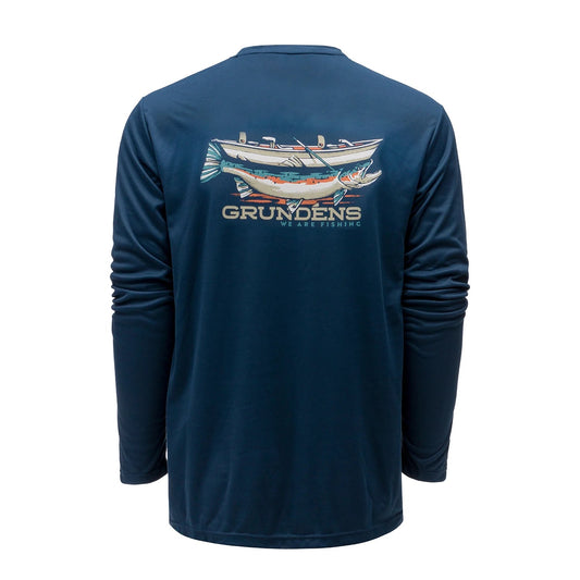 Grundens Drift Boat LS Tech Tee-Apparel-Grundens-Tackle World