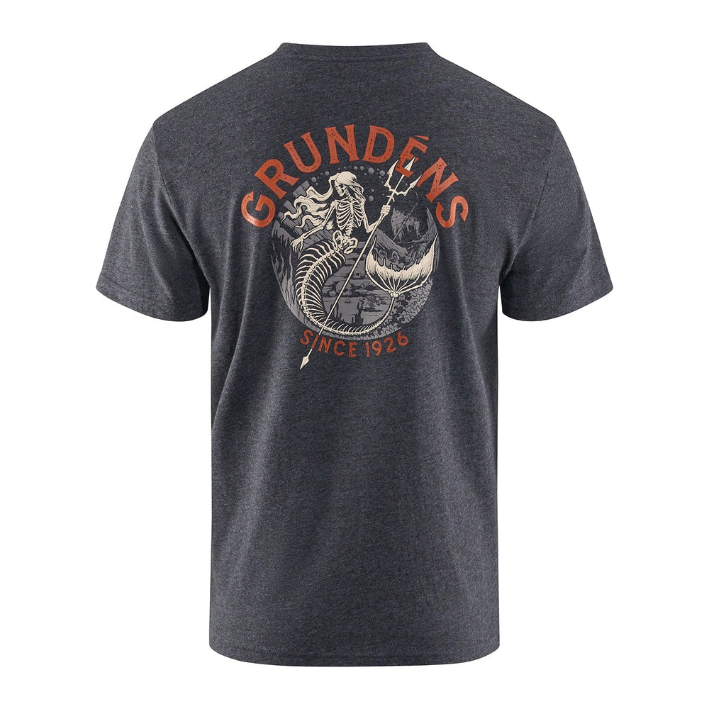 Grundens Dead Reckoning Short Sleeve T-Shirt-Apparel-Grundens-Heather Charcoal-M-Tackle World
