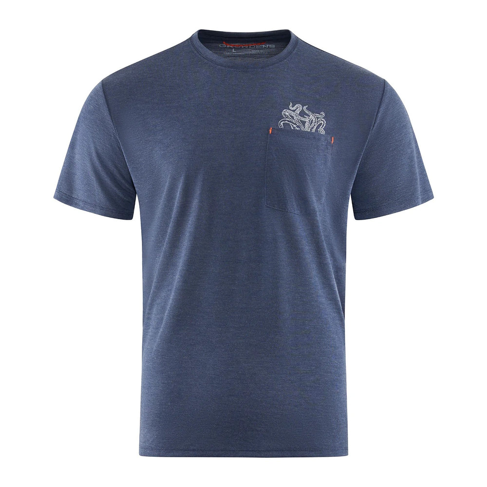 Grundens Species Pocket Tee-Apparel-Grundens-Dark Navy Heather-M-Tackle World