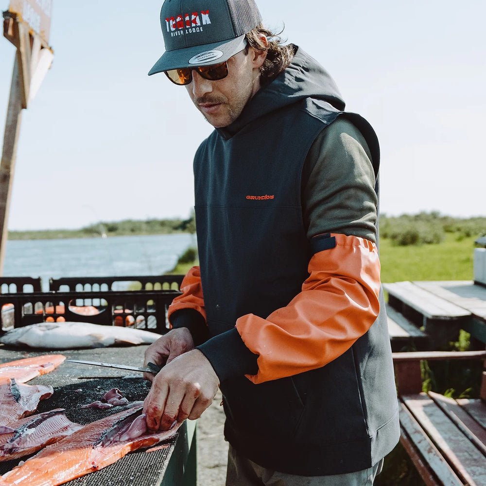 Grundens Kryall Hoodie Vest-Apparel-Grundens-Tackle World