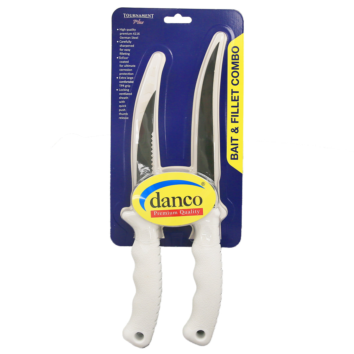 Danco Tournament Plus 5" Bait Knife & 7" Fillet Knife Combo White *Final Sale*-Tools-Danco-Tackle World