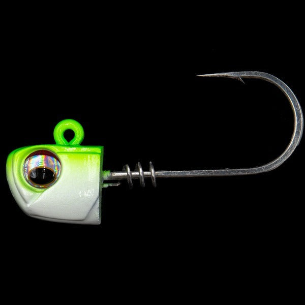 No Live Bait Needed Screw Lock Jig Heads for 3 Paddle Tails