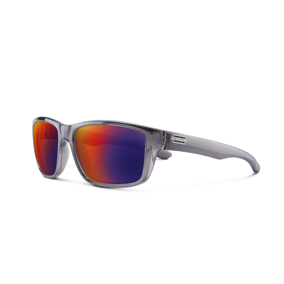 Suncloud Mayor Polarized Sunglasses-Sunglasses-Suncloud-Transparent Gray Frame w/ Plasma Mirror-Tackle World