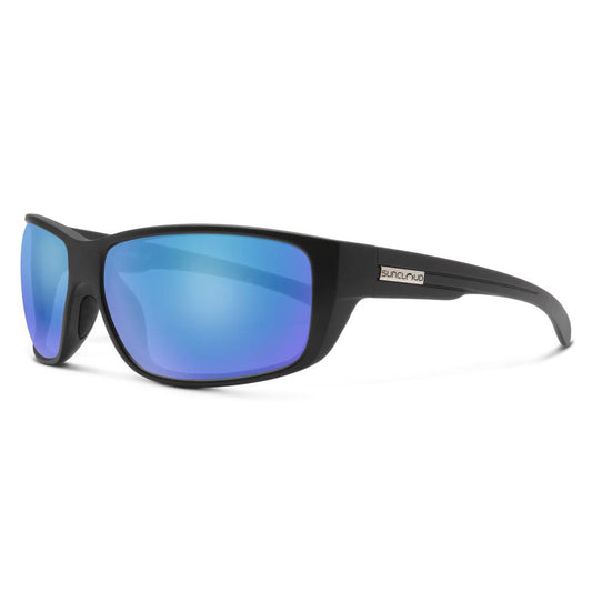 Suncloud Milestone Polarized Sunglasses-Sunglasses-Suncloud-Matte Black Frame w/ Blue Mirror-Tackle World