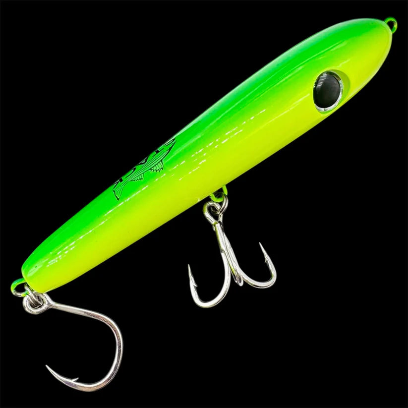 felmlee fishing lures Stack Tackle Mully / Beletti Topwater Lures 5" 0.8oz / Chartreuse