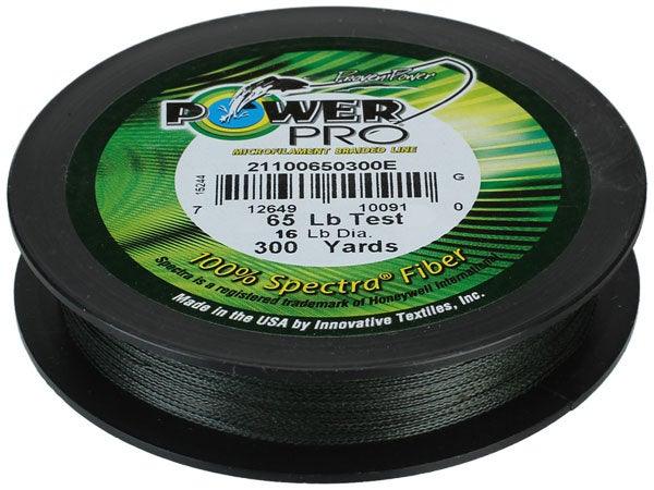Power Pro Spectra Braided Fishing Line 20lb / Moss Green Power Pro Spectra Braided Fishing Line 20lb / Moss Green