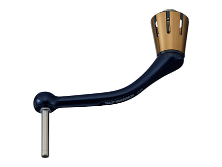 Daiwa SLP Works Spinning Reel Handle Arm for 2023 Saltiga-Power Handles & Knobs-Daiwa-Navy/Gold-65mm-Tackle World