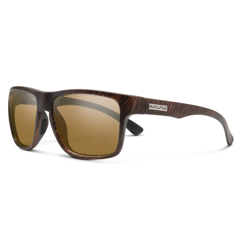 Suncloud Rambler Polarized Sunglasses-Sunglasses-Suncloud-Blackened Tortoise Frame w/ Brown Mirror-Tackle World
