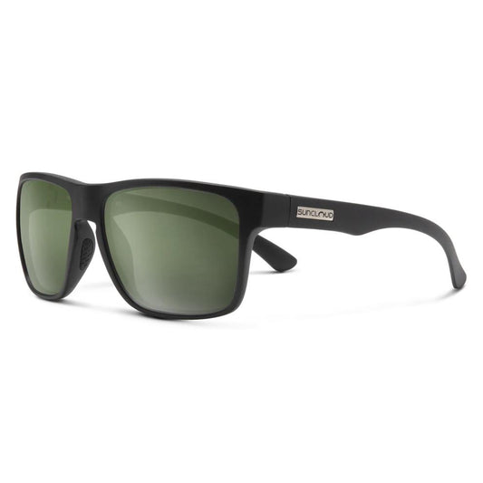Suncloud Rambler Polarized Sunglasses-Sunglasses-Suncloud-Matte Black Frame w/ Gray Green Mirror-Tackle World