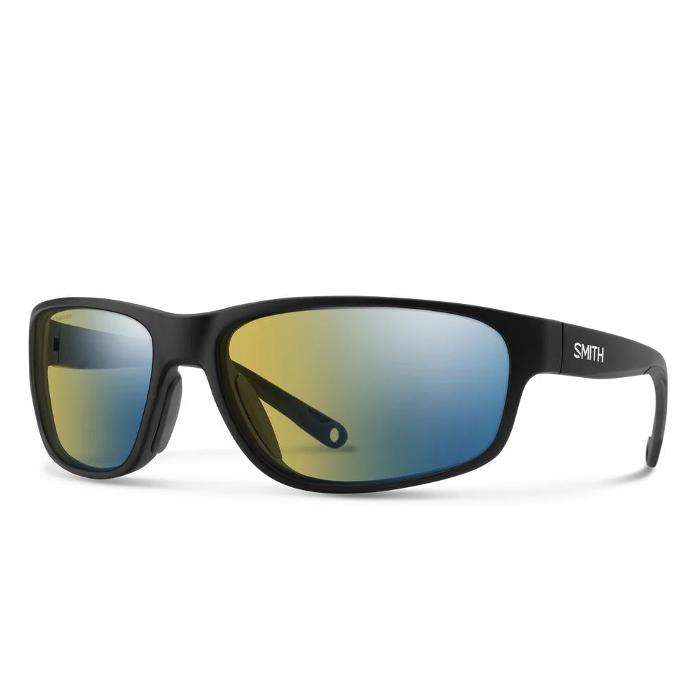 Smith Redding 2 Polarized Sunglasses-Apparel-Smith-Matte Black Frame w/ Yellow Blue Mirror-Tackle World