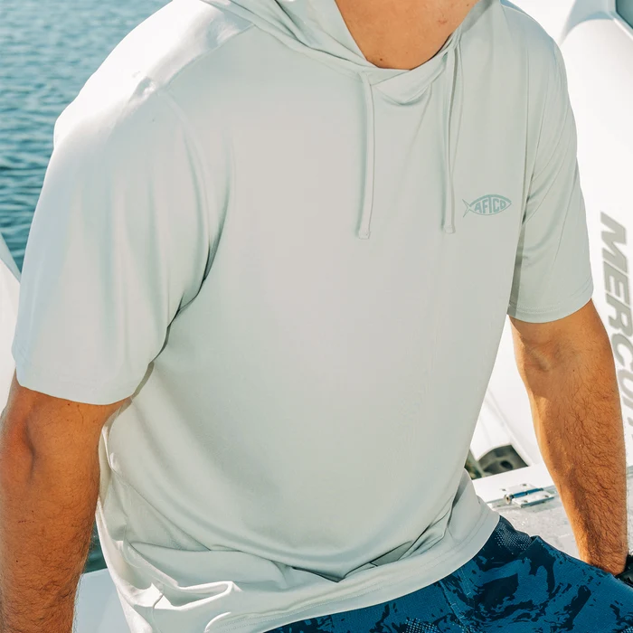 Aftco Samurai Short Sleeve Hooded Sun SP Shirts-Apparel-Aftco-Tackle World