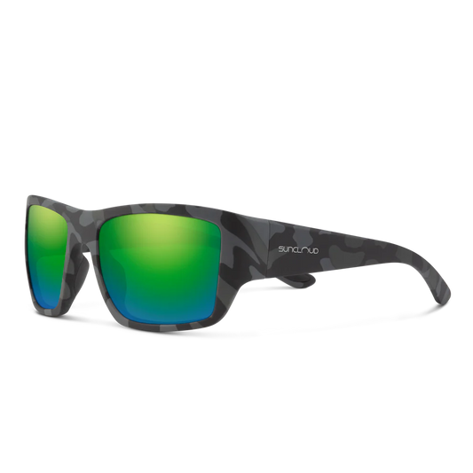 Suncloud Sculpin Polarized Sunglasses-Sunglasses-Suncloud-Matte Stonefish Frame w/ Green Mirror-Tackle World