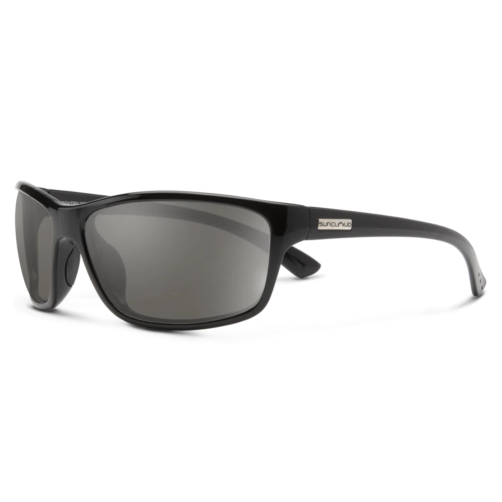 Suncloud Sentry Polarized Sunglasses-Sunglasses-Suncloud-Black Frame w/ Gray Mirror-Tackle World
