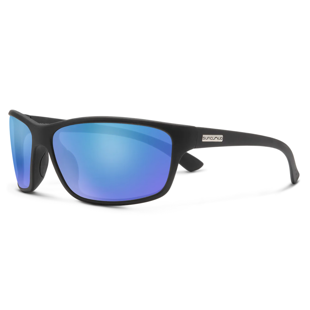 Suncloud Sentry Polarized Sunglasses-Sunglasses-Suncloud-Matte Black Frame w/ Blue Mirror-Tackle World