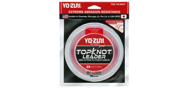 YO-ZURI フィッシングベスト レッド Yo Zuri TopKnot Fluorocarbon Leader | Natural Clear & Disappearing