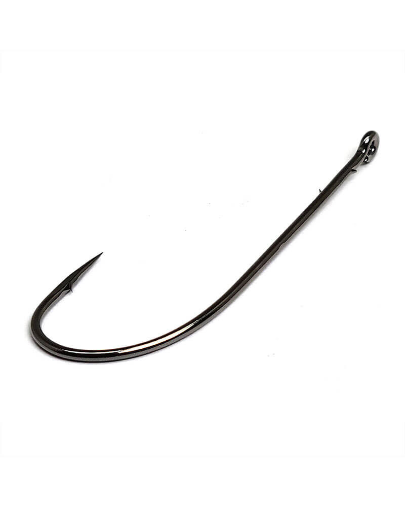 Gamakatsu Worm Hook Black Size 4/0 5ct