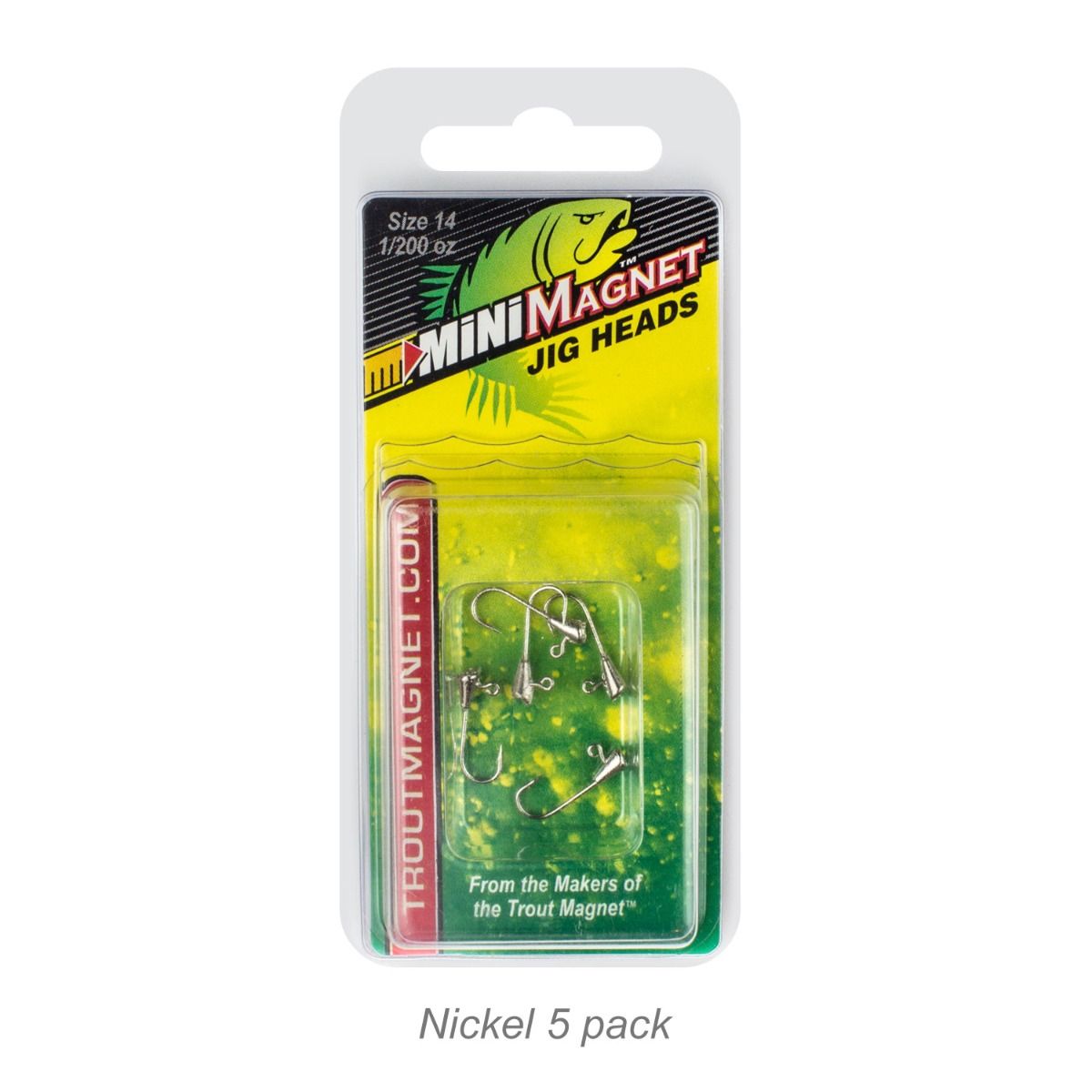 Leland Lures Mini Magnet Jig Heads - 1/200oz Nickel 5pk – Tackle World