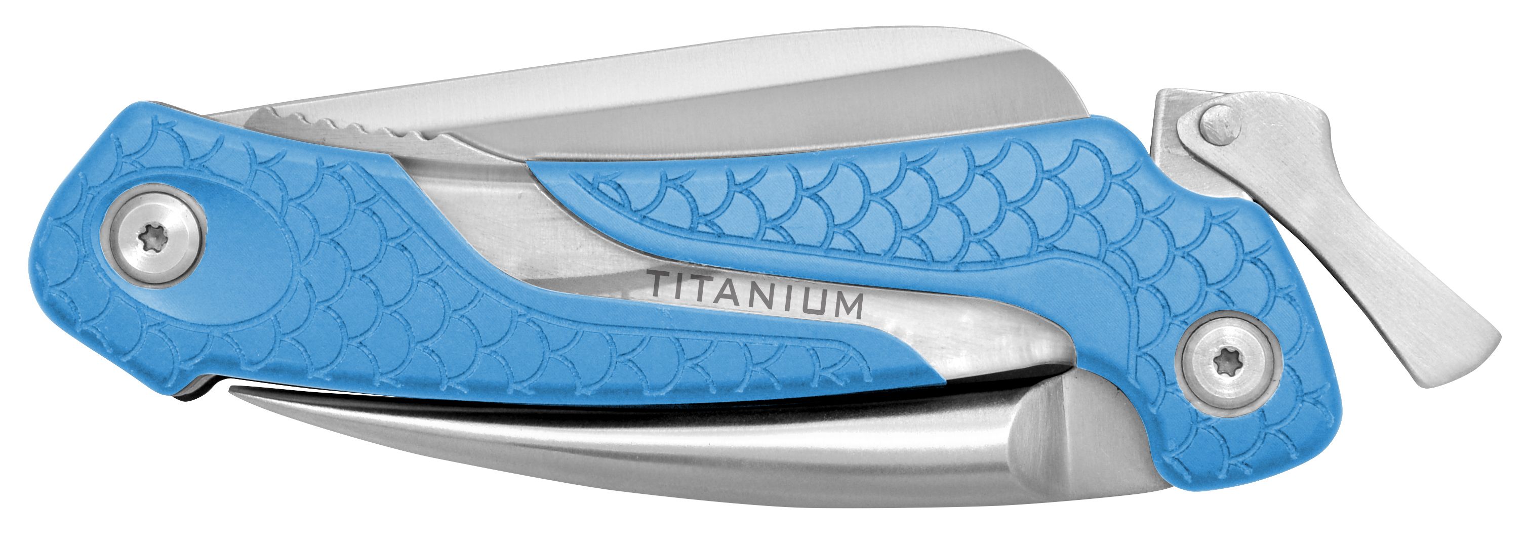 Cuda 18092 Titanium Bonded Marlin Spike Folding Knives