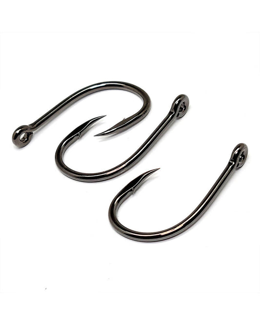 Leadingstar Carbon Steel 6#/8#/10# Fishing Hooks Big Eye Hook