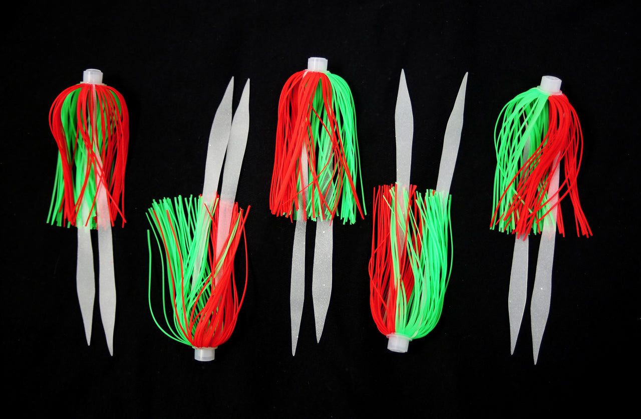 Jigging World Micro Silicon Skirt Teasers (Nuclear chicken)