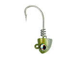 No Live Bait Needed Screw Lock Jig Heads for 5" Paddle Tails
