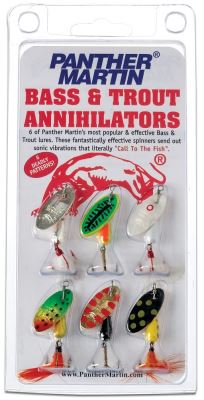 Panther Martin Bass & Trout Annihilators 6 Pack Inline Spinners