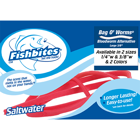 Fishbites Bag O'Worms Bloodworm Alternative Saltwater Bait