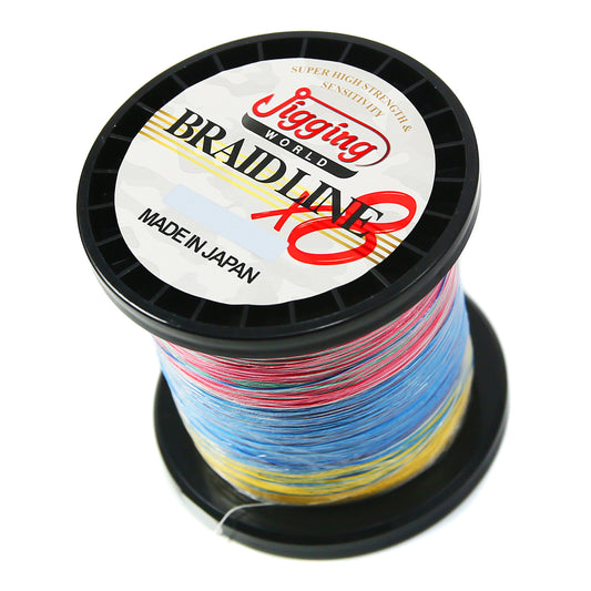 Jigging World X8 Braided Line Multicolor