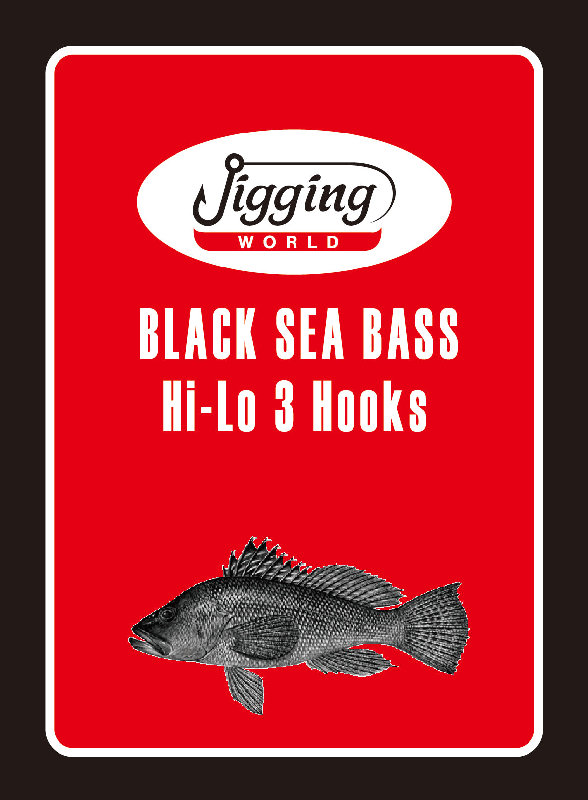 Jigging World Black Sea Bass 2-Hook Hi-Lo Rig - 2/0