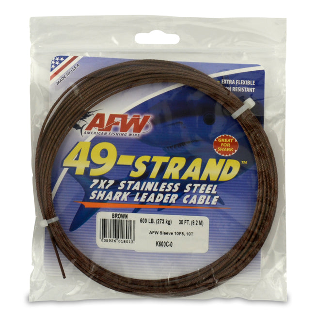American Fishing Wire Stainless Steel Shark Leader Cable