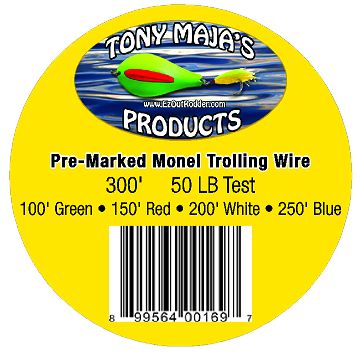 Tony Maja Pre-Marked Monel Trolling Wire Line