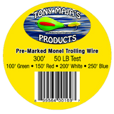 Tony Maja Pre-Marked Monel Trolling Wire Line