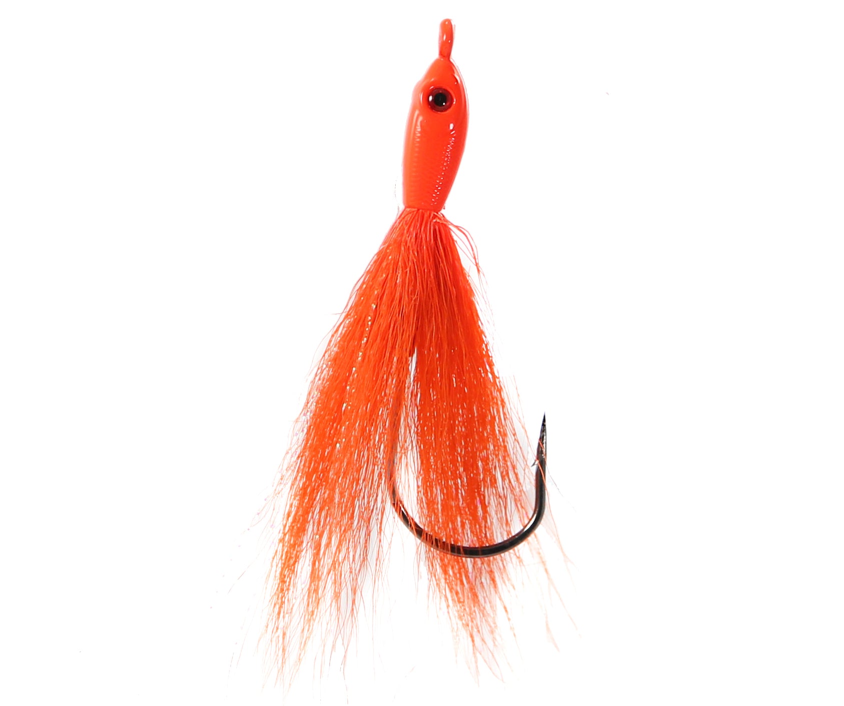 Jigging World Fluke Candy Teasers V2 with Bucktail Salmon Red