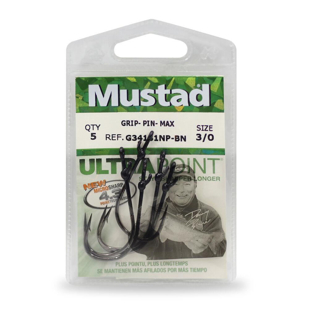 Mustad G34131NP-BN Grip-Pin Max Hooks – Tackle World