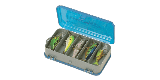 Dynwaveca Fishing Tackle Box Fishing Box Waterproof Fishing Box Transparent Lid Organizer Case Fishing Box Blue 12.7cmx10cmx3.7cm