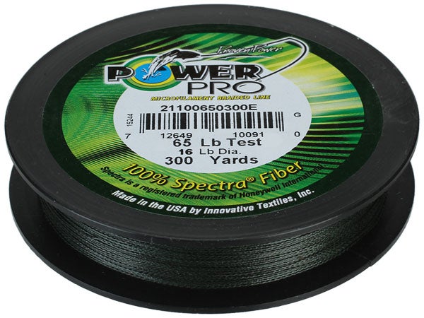 PowerPro Braided Spectra Line - 10 lb / 150 yd / Moss Green